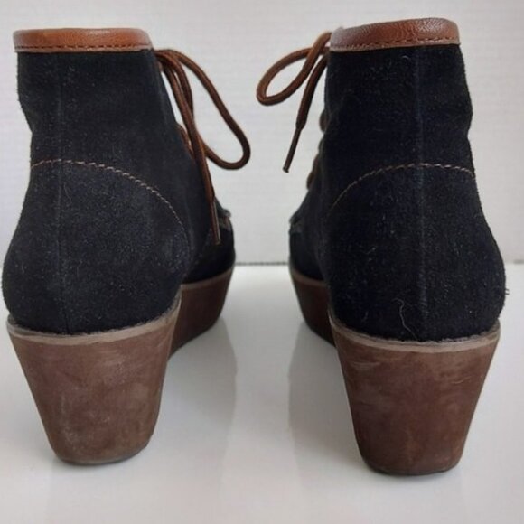 Shellys London Suede Booties Size 6 - Picture 3 of 3